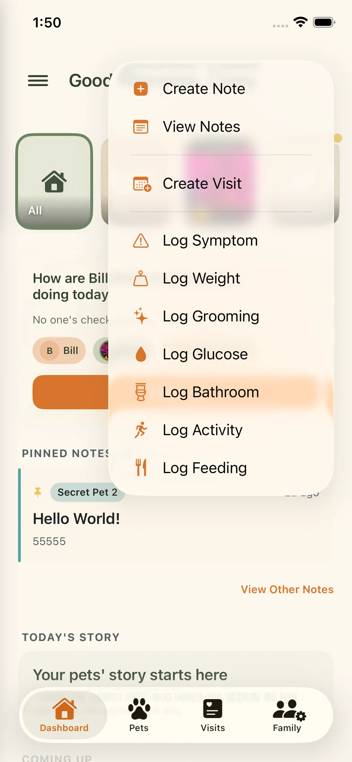 Dashboard quick view in Everkin