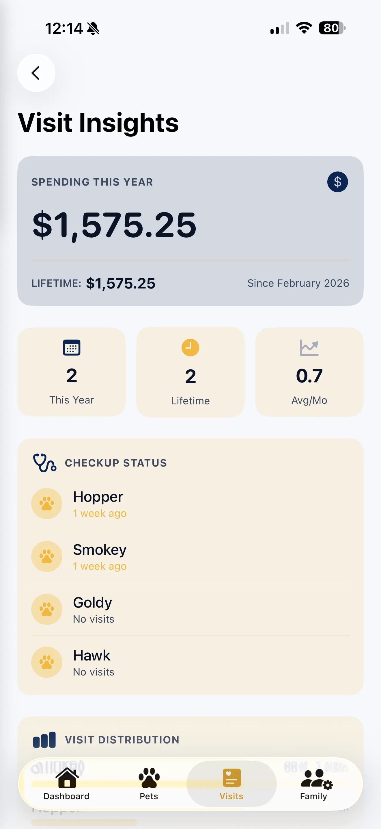 Vet visit insights and summaries